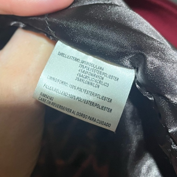 Cranberry red Calvin Klein coat - Picture 7 of 8